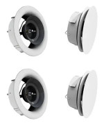 LINDAB AIRY ventilpaket 12 för hus på 100–150 m², el. 162 m³/h, rund frontplatta och ventilhus. Kan t.ex. kombineras med kanalpake 1, 2 och 3