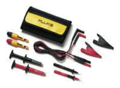 Fluke TLK281-1 Säkerhets-mätledning-Set Laminerade stickdon 4 mm Laminerade stickdon 4 mm 1.50 m Svart, Röd 1 st
