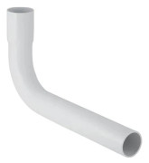 Sköljrör 90° ø44 mm vit m/koppling