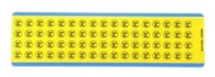 Panduit PESC-H-PE, Vinyl, Svart, Gul, 10 styck, RoHS, 19,1 mm, 19,1 mm