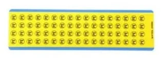 Panduit PESC-H-PE, Vinyl, Svart, Gul, 10 styck, RoHS, 19,1 mm, 19,1 mm