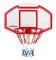 Basketplatta Outliner S005, med båge 45 cm, 90x60 cm