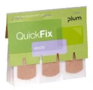 Plaster Elastik QuickFix refill till väggmonterad dispenser 75x25 mm, 6-pack (45 st)