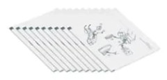 Datacard - Skrivarrengöringskort (paket om 10) - för Datacard CD810, SD260S, SP25 Plus, SP35, SP35 Plus, SP55, SP55 Plus, SP75