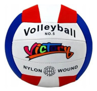 LeanToys volleyboll - vit stl. 5 - flerfärgad