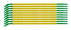 Brady SCNG-09-6, Svart, Gul, Nylon, 300 styck, 2,5 mm, 3 mm