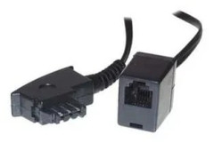S/CONN maximum connectivity 71020, 0,2 m, TAE (F), RJ-11, Svart
