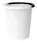 Hink 5 ltr rund med handtag vit,5 st/krt