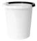 Hink 5 ltr rund med handtag vit,5 st/krt