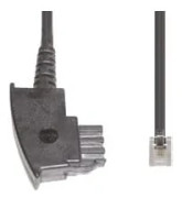 e+p T 36/3 3m svart telefonkabel (T 36/3)
