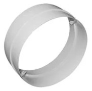 Fresh plastsystem 100, grå PVC, nippel/skarvstycke för rörsamling Ø100 mm
