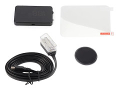 A200 Universal 35in Bil HUD Head Up Display Hastighetsmätare OBD2 Vindrutevisning