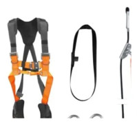 FallSafe Basic fallskyddsats med 3 fallskyddslinor, 20 m rep