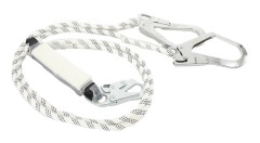 Fallskyddslina med falldämpare - Typ 1 - Elastisk - 1,8 m - Röd