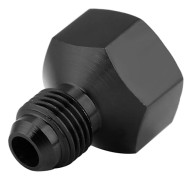 Aluminiumlegering Hona AN10 till AN6 Hane Flare Reducer Bränsleledning Oljeslang Kopplingsadapter Svart