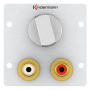 Kindermann Volymkontroll - Modulär frontplatta Snap-In - RCA X 2