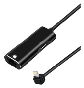 Kompatibel med Apple iPhones och iPads, trådbundet nätverk till RJ45 Ethernet-adapter för livestreaming, spel och laddning.