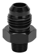 Straight Fuel Line Fitting 6AN to 1/8NPT 6061-T6 Aluminum Adapter Connector Black Car Accessory
