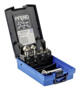 PFERD SET KES HSS DIN 335 C90° 5, Stål, gjutjärn, metall utan järn, rostfritt stål, aluminium, snabbstål (HSS)