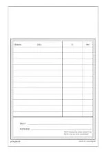 Kassablock 100 ark vitt perforerat papper L178xB100xH8mm, 25 st/fp