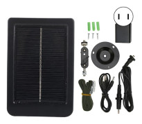 Hunting Camera Solar Panel IP66 Waterproof Portable Small Solar Battery Panel for Outdoor Wildlife Photography 100‑240V US Plug