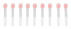 9PCS Bärbar Mini Läppglansborste Multifunktionell Läppstiftsapplikator Sminkstav