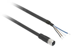  XZCP0941L2 - Givarkabel M8-sockel Öppen ände 2 m 4 A 75 V, Schneider Electric