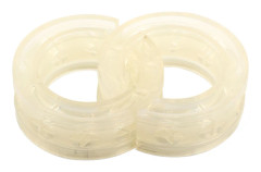2 st transparent bil stötdämpare buffert fjäder stötfångare kudde typ D