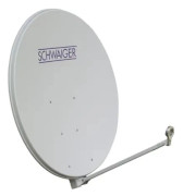 Schwaiger Sat Mirror 100cm, aluminium ljusgrå