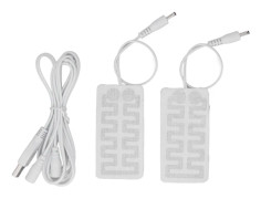 2 st USB-uppvärmningsfilm 3,5x1,8 tum kolfiber mjuk säker maskintvättbar elektrisk värmedyna för handskar strumpor skor