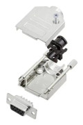 TRU COMPONENTS TCDTZK09DMSK 7708984 D-SUB-skärningssats 180° Antal poler: 9 Lödhuvud 1 st