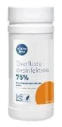 Desinfektionsservetter Kiilto Pro ytdesinfektion 75% 20x20 cm livsmedelsgodkänd, 150 st/fp (150 st.)