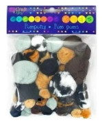 DP Craft akrylpom poms Animal Prints