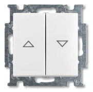 ABB-basic55 jalusibrytare med interlock, matt vit, 10A, 1 modul