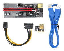 PCIE Riser 4 FP Kondensatorer 6P Gränssnitt Effektivt Skyddande Praktiskt Adapterkort för Förbättrad Strömförsörjning