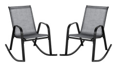 Grå ergonomisk gungstolsset – Andningsbart tyg