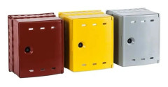 Gasbox för vägg 30 x 34 x 20 cm gul (06-30-0300-01)