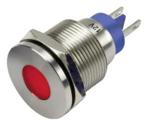 TRU COMPONENTS LED-signallampa Röd 12 V/DC GQ19F-D/J/R/12V/S