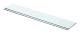 Hyllplan 2 st glas genomskinlig 70x12 cm
