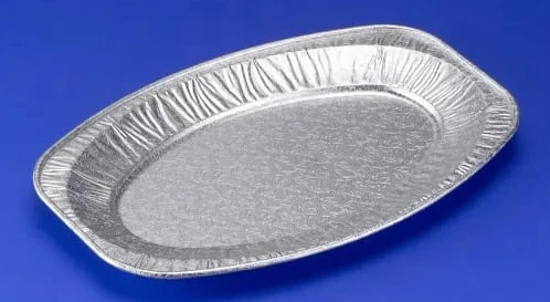 Serveringsfat, Plus Pack, oval 430 x 287 x 26 mm, aluminium, medium, förpackning med 10 st