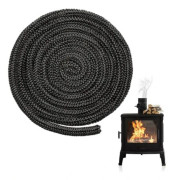 Högtemperaturfiberglastätning 8 mm x 4 m – Tätar upp till 600°C – För vedspisar och eldstäder