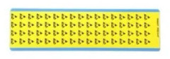 Panduit PESC-H-HT, Vinyl, Svart, Gul, 10 styck, RoHS, 12,9 mm, 12,9 mm