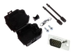MH Connectors MHDPPK9HD15MS-K D-SUB stiftlist set 180° Polnummer: 9 Lödhuvud 1 del