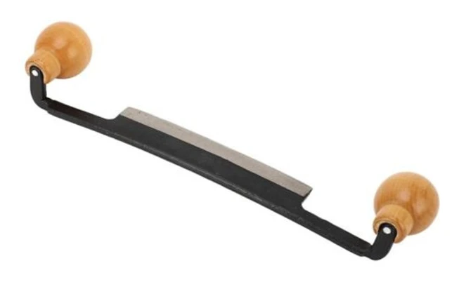 INHHUB Rakdragkniv, Dubbelhandtag Halkfri Trärakkniv med Volframstålblad för Träbearbetning, 155 mm Knivblad - INHHUB