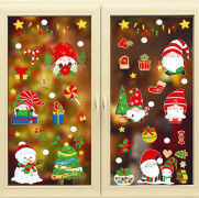 Christmas Stickers, 9 Sheets 73 Pcs Reusable Christmas Window Clings