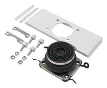 Väggskåp Ensto Cubo P-fläns med membran för kabel 1 x Ø27-66 mm, för 300 mm kassasida, inkl. låsstag