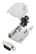 encitech DTZK09-HDP15-K D-SUB stiftlist-set, 180° Poltal: 15 löd-/stift, 1 set
