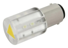 CML 18560352 LED-signallampa Gul BA15d 24 V/DC, 24 V/AC 400 mcd