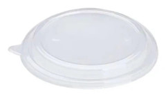 Lock till salladsskål rund Ø 185, höjd 10 A-PET transparent 26–38 oz, förpackning a 50 st livsmedelsgodkänt