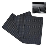 Car Anti-Slip Mat, 3-Pack 27x15mm, Reusable, Sticky Dashboard Mat, Compatible with Phone, Glasses, Car Decoration